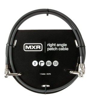 MXR Guitar Accessories MXR Patch Cable 3FT Right Angle Jacks DCP3 - Byron Music