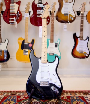 US12033708 Home Page USED FENDER AMERICAN STANDARD STRATOCASTER BLACK 2013 W/ "Q PUPS" - Byron Music