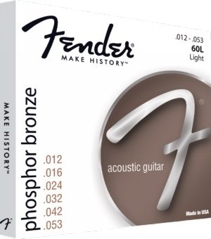 Fender 60L Phosphor Bronze 12-53 Acoustic Guitar Set