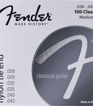 Nylon Acoustic Strings 100 Clear/Silver Tie End Gauges .028-.043 6