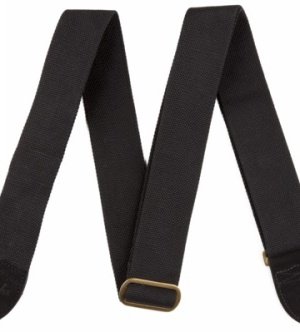 Cotton/Leather Strap Black 2