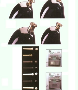 BRIDGE PIN WHITE W/BLACK DOT