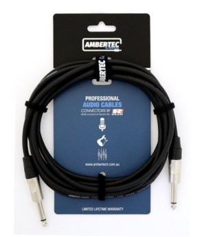 REAN Connectors Guitar Cable Straight Black 3m
