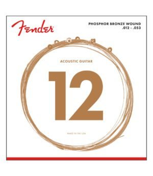 Fender 60L Phosphor Bronze Acoustic Guitar Strings 12-53
