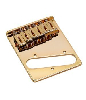 Gotoh Standard Telecaster Bridge 6 Saddle Gold Finish