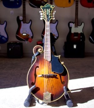 USED WASHBURN F-STYLE MANDOLIN M-65W JETHRO BURNS MODEL W/HARDCASE