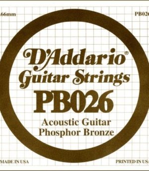 .026 ACOUSTIC GTR STR SINGLE PH/BR-W