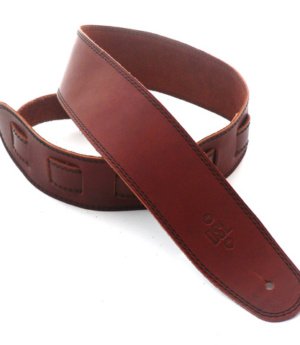 2.5 INCH SINGLE LAYER STRAP MAROON/BLACK STITCH