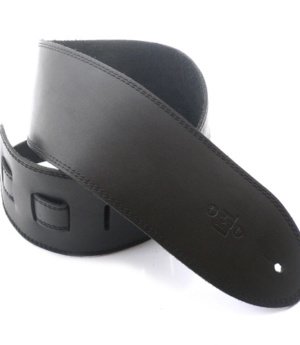 3.5 INCH SINGLE LAYER STRAP BLACK/BLACK STITCH