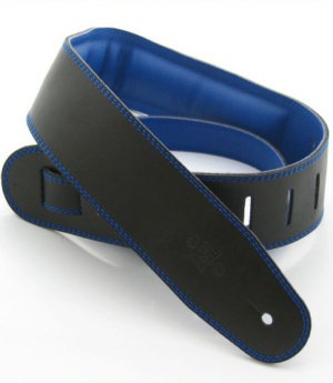 2.5 INCH PADDED GARMENT STRAP BLACK/BLUE