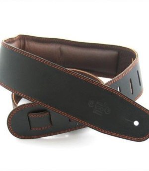 2.5 INCH PADDED GARMENT STRAP BLACK/BROWN