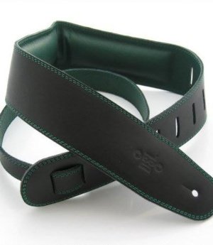 2.5 INCH PADDED GARMENT STRAP BLACK/GREEN