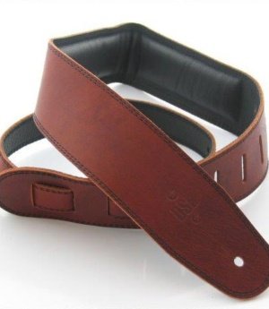 2.5 INCH PADDED GARMENT STRAP MAROON/BLACK