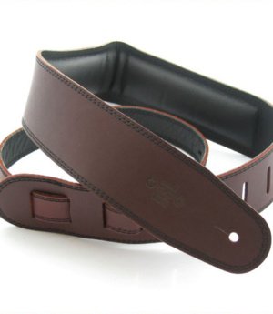 2.5 INCH PADDED GARMENT STRAP SADDLE BROWN/BLACK
