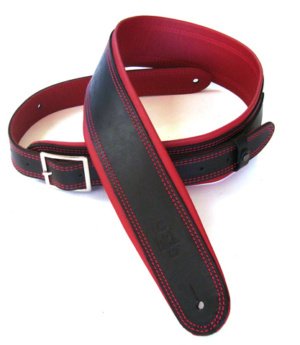 2.5 INCH ROLLED EDGE BUCKLE GARMENT STRAP BLACK/