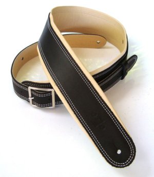2.5 INCH ROLLED EDGE BUCKLE GARMENT STRAP BLACK/