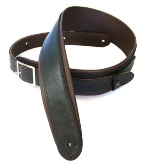 2.5 INCH ROLLED EDGE BUCKLE GARMENT STRAP BLACK/