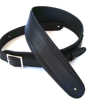 2.5 INCH ROLLED EDGE BUCKLE GARMENT STRAP BLACK/
