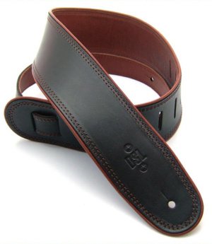 2.5 INCH ROLLED EDGE GARMENT STRAP BLACK/BROWN