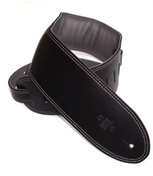 3.5 INCH PADDED GARMENT STRAP BLACK/GREY