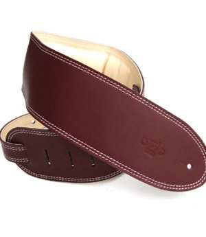 3.5 INCH PADDED GARMENT STRAP MAROON/BEIGE