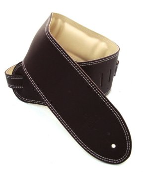 3.5 INCH PADDED GARMENT STRAP SADDLE BROWN/BEIGE