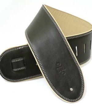 3.5 INCH ROLLED EDGE GARMENT STRAP BLACK/BEIGE