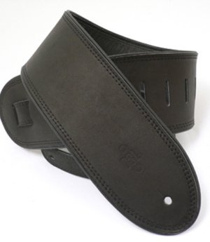 3.5 INCH ROLLED EDGE GARMENT STRAP BLACK/BLACK