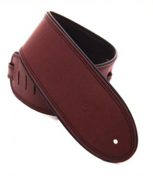 3.5 INCH ROLLED EDGE GARMENT STRAP MAROON/BLACK