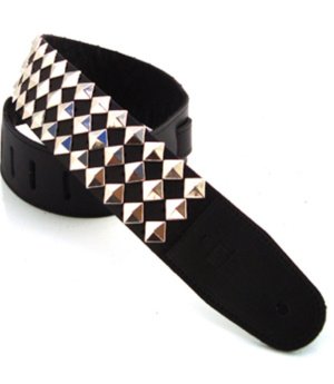 2.5 INCH PYRAMID ANGLE STRAP NICKLE STUD