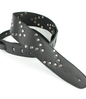 2.5 INCH V PATTERN RIVET STRAP BLACK