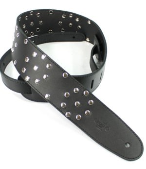 2.5 INCH POLKA DOT STRAP BLACK