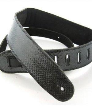 2.5 INCH SNAKESKIN STRAP BLACK