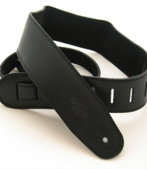 2.5 INCH PADDED SUEDE STRAP BLACK/BLACK