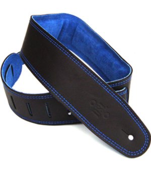 2.5 INCH PADDED SUEDE STRAP BLACK/BLUE