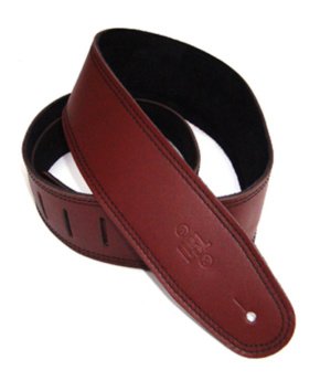 2.5 INCH PADDED SUEDE STRAP MAROON/BLACK