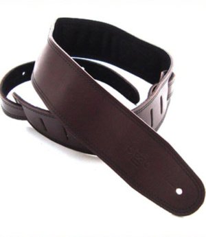 2.5 INCH PADDED SUEDE STRAP SADDLE BROWN/BLACK