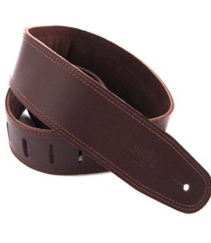 2.5 INCH PADDED SUEDE STRAP SADDLE BROWN/BROWN
