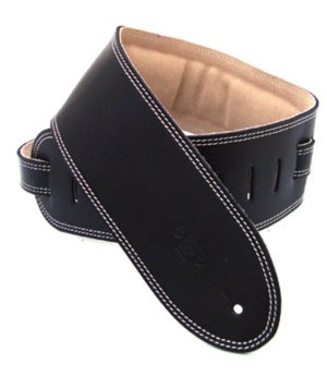 3.5 INCH PADDED SUEDE STRAP BLACK/BEIGE
