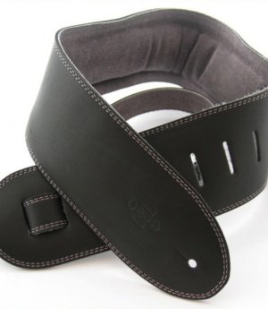 3.5 INCH PADDED SUEDE STRAP BLACK/GREY
