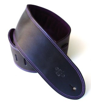 3.5 INCH PADDED SUEDE STRAP BLACK/PURPLE
