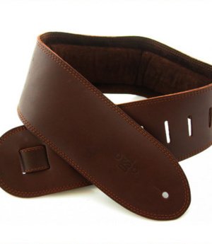 3.5 INCH PADDED SUEDE STRAP SADDLE BROWN/BROWN