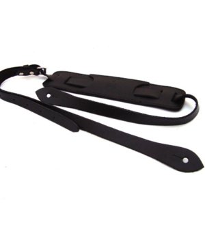3/4 INCH VINTAGE NARROW SHOULDER PAD STRAP BLACK