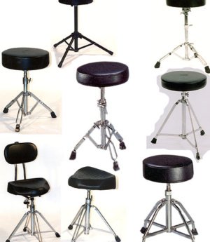 DRUM STOOL SADDLE SEAT HEAVY DUTY 48-63CM