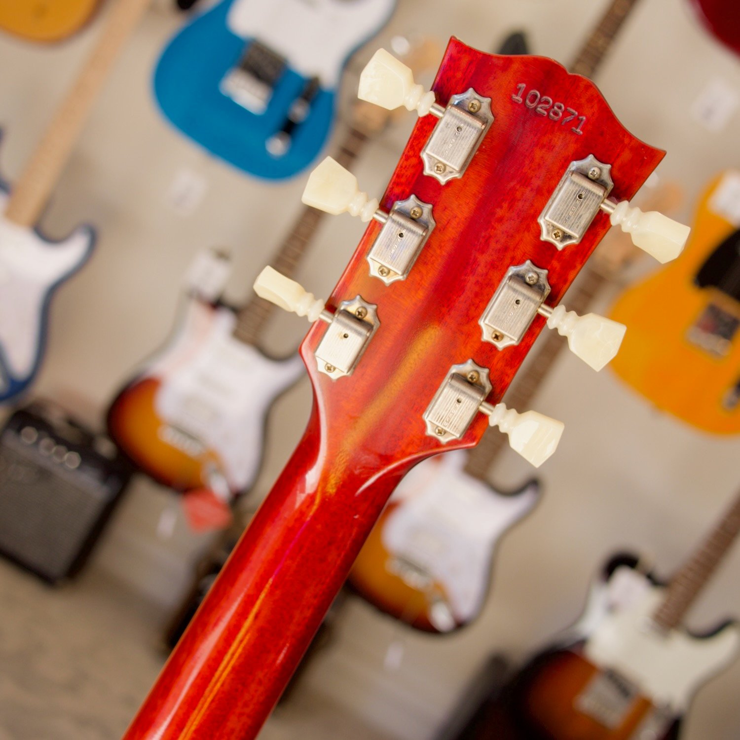 Gibson Les Paul SG 60th Anniversary Les Paul Signature Maestro Electric Guitar Cherry with Original Hard Case (Pre-Loved) - Image 10