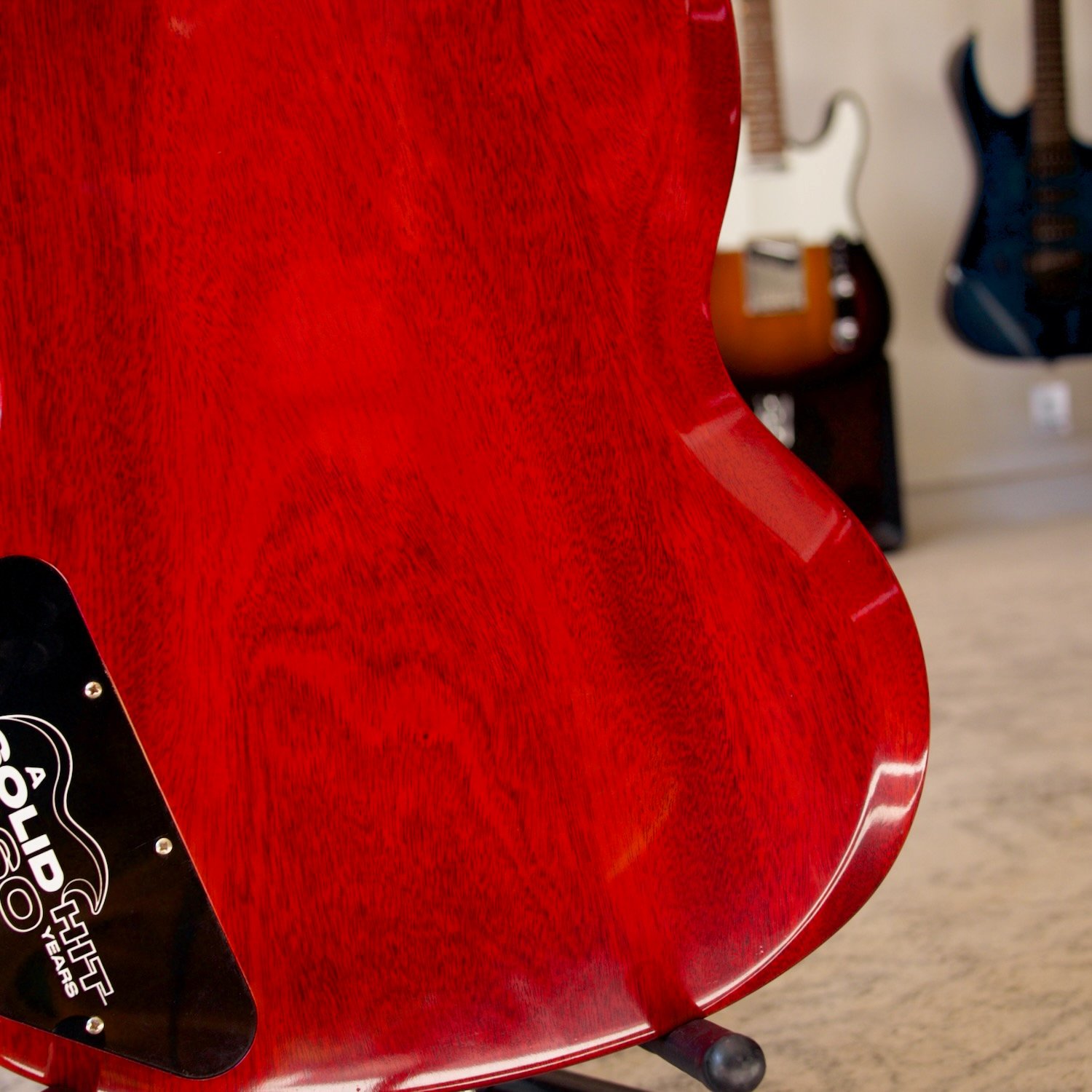 Gibson Les Paul SG 60th Anniversary Les Paul Signature Maestro Electric Guitar Cherry with Original Hard Case (Pre-Loved) - Image 13