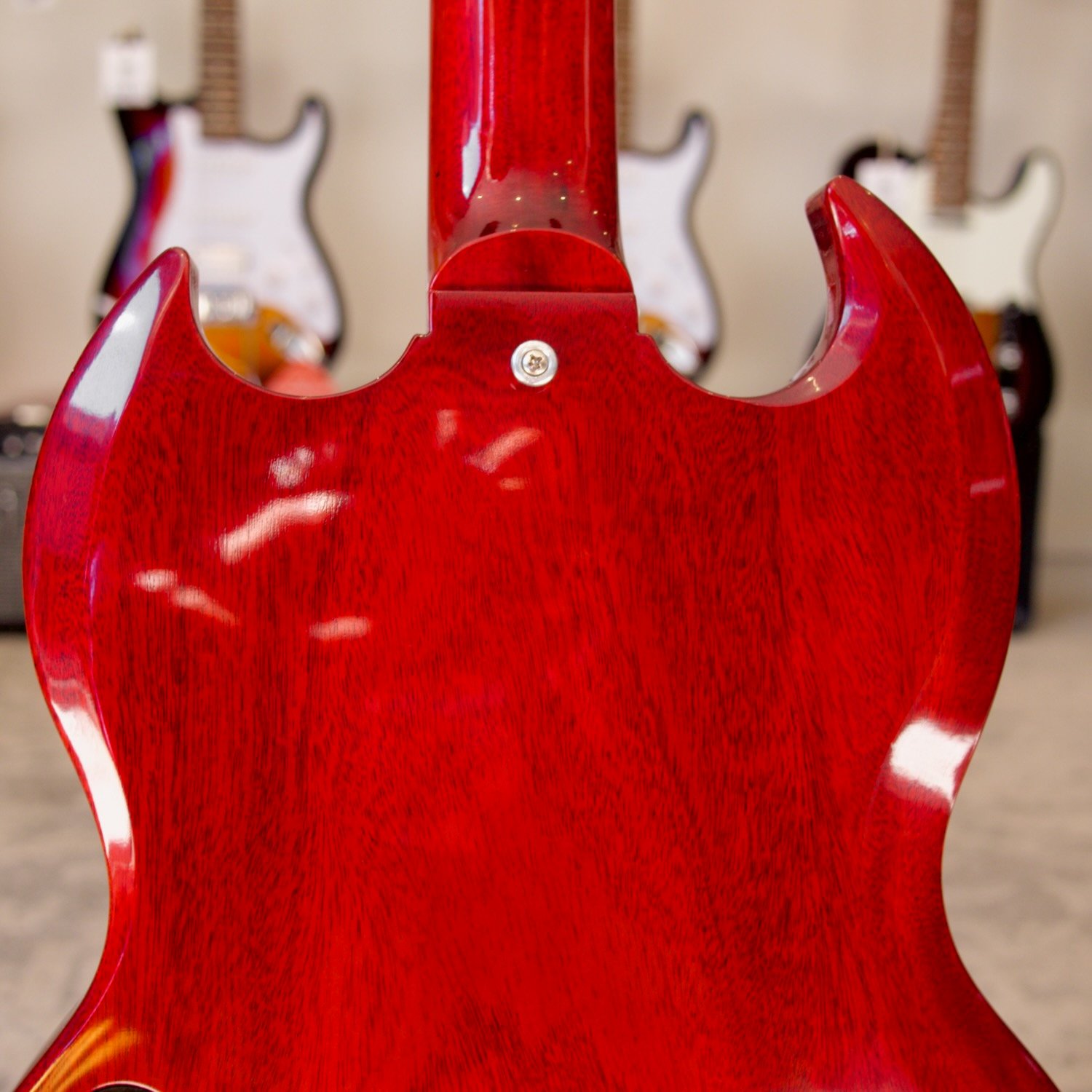 Gibson Les Paul SG 60th Anniversary Les Paul Signature Maestro Electric Guitar Cherry with Original Hard Case (Pre-Loved) - Image 14