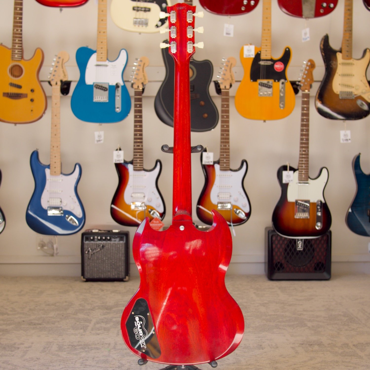 Gibson Les Paul SG 60th Anniversary Les Paul Signature Maestro Electric Guitar Cherry with Original Hard Case (Pre-Loved) - Image 2