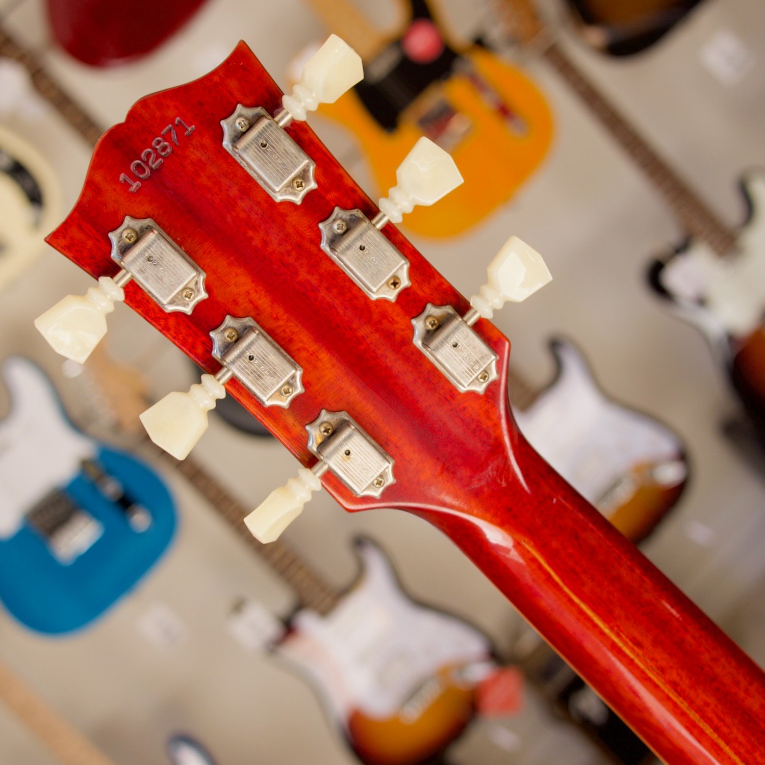 Gibson Les Paul SG 60th Anniversary Les Paul Signature Maestro Electric Guitar Cherry with Original Hard Case (Pre-Loved) - Image 8