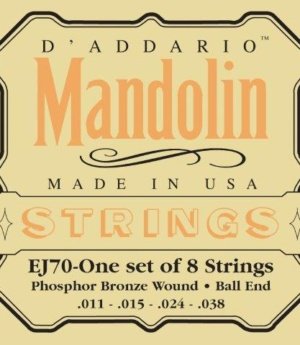 MANDOLIN STR SET BALL END LGT EJ70
